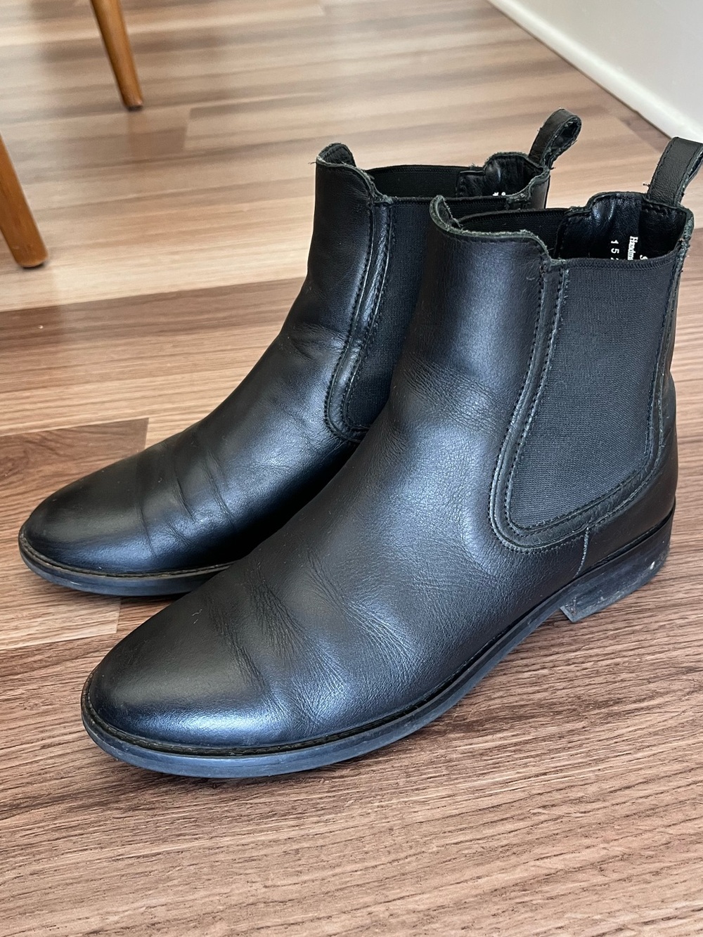 Thursday Boot Company Black Leather Chelsea Ankle Boots